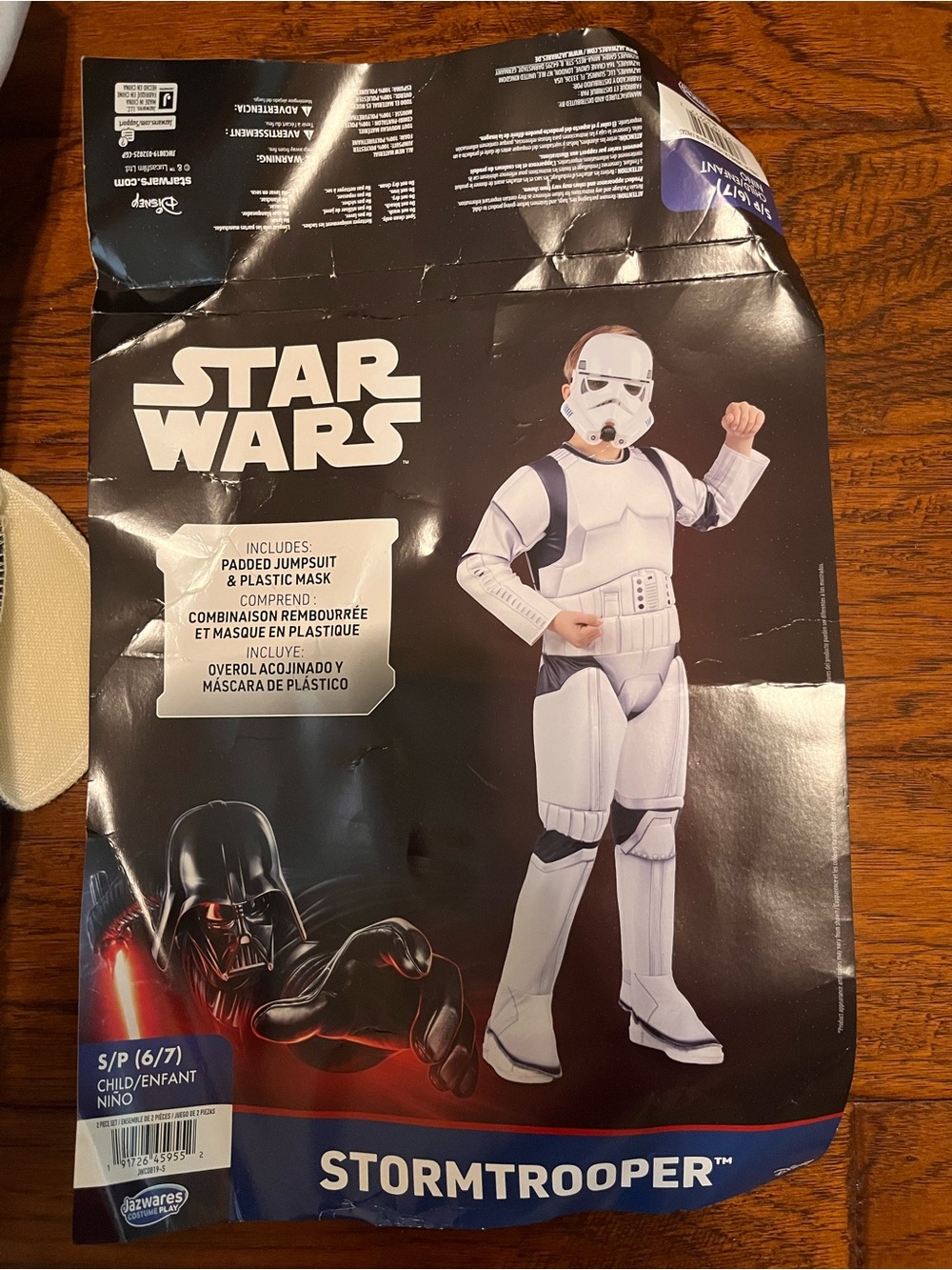 Jazwares Storm Trooper Costume Sz S 6/7